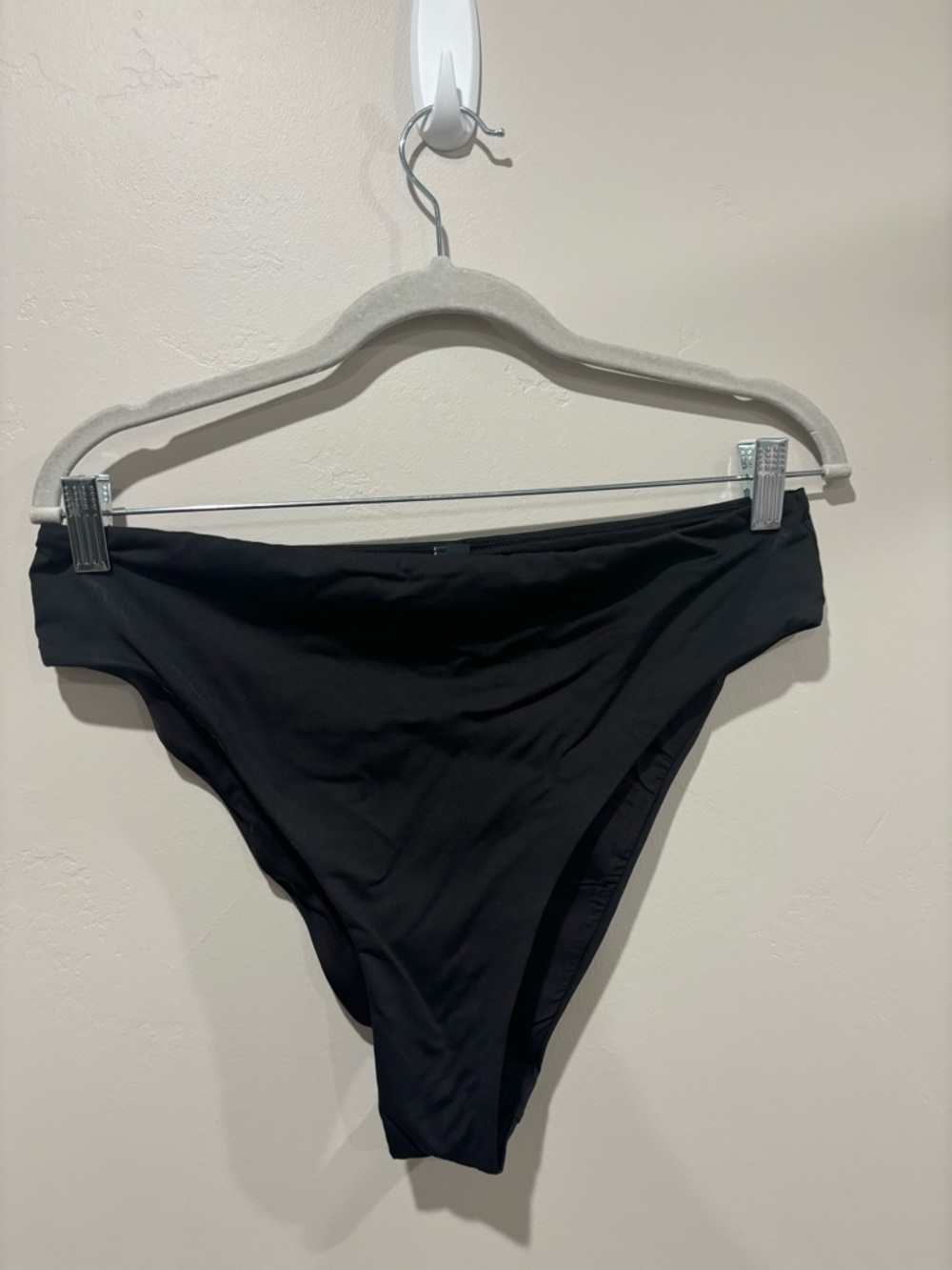 SKIMS Black High-Waist Swim Bottom